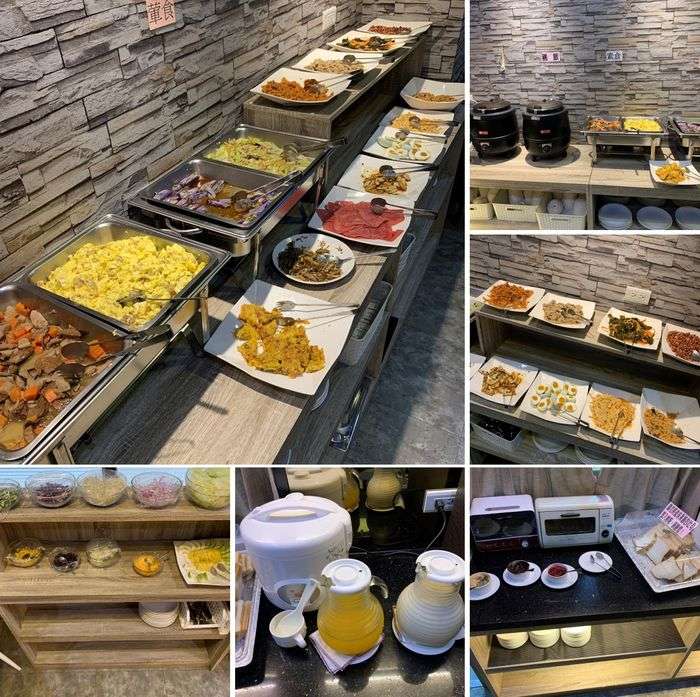 [礁溪住宿] 福岡6號溫泉飯店。早餐菜色