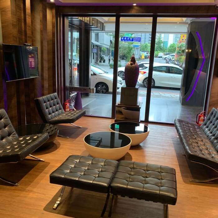 [礁溪住宿] 福岡6號溫泉飯店。休息區