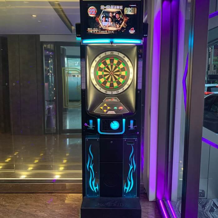 [礁溪住宿] 福岡6號溫泉飯店。一樓飛鏢機