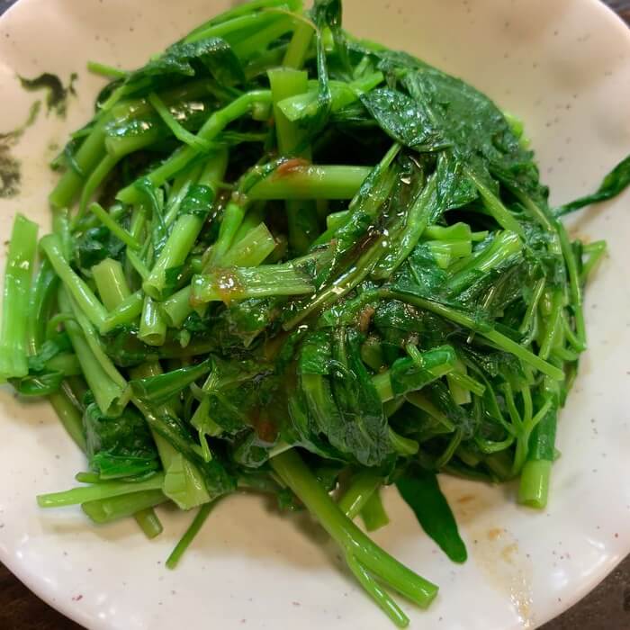 [新竹美食] 阿明滷肉飯，燙青菜1