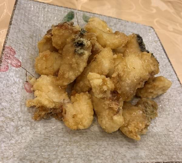 全家福客家菜館竹北館。梅汁魚塊