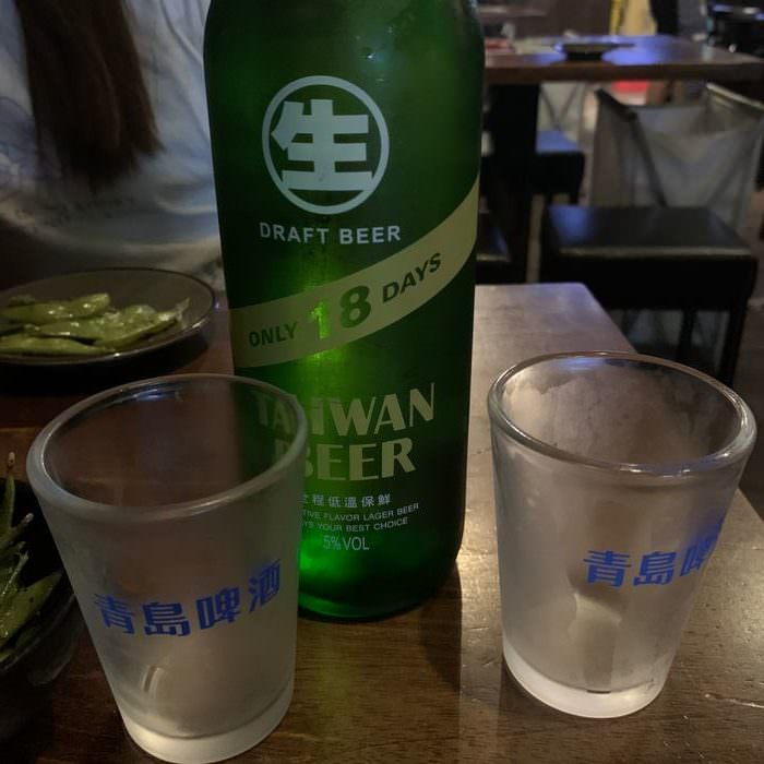 [板橋美食]老味噌居酒屋江翠店。18天生啤酒