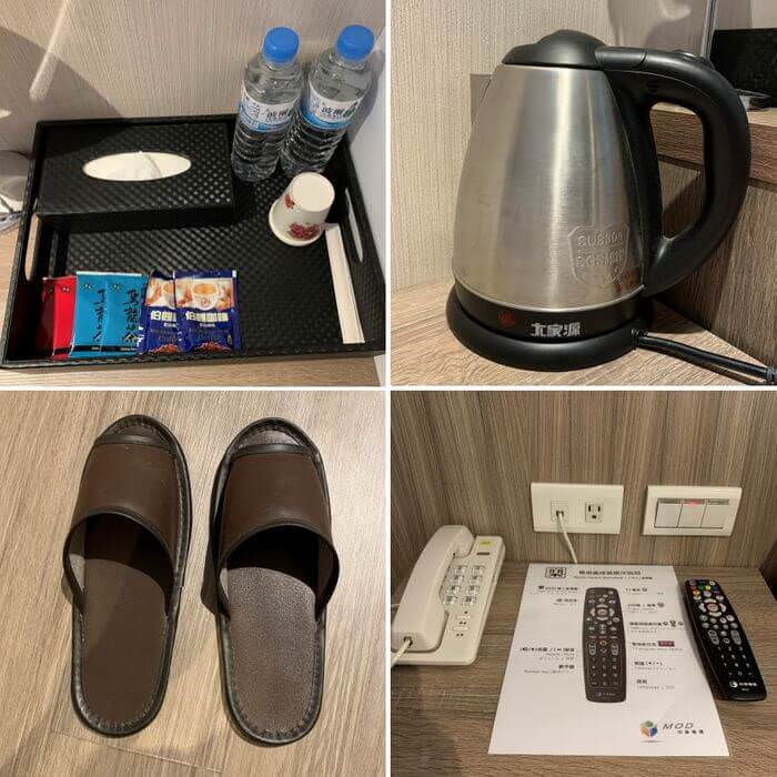 台南中西區住宿推薦/泊樂行旅赤崁店/熱水壺/拖鞋
