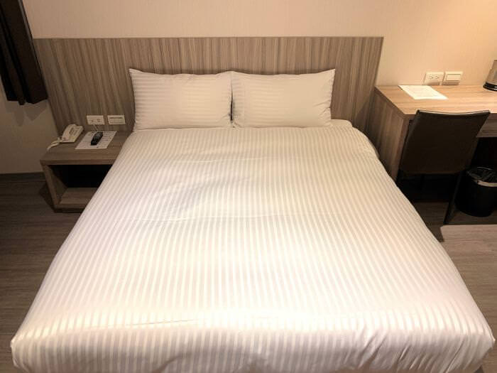 台南中西區住宿推薦/泊樂行旅赤崁店/豪華雙人房雙人床