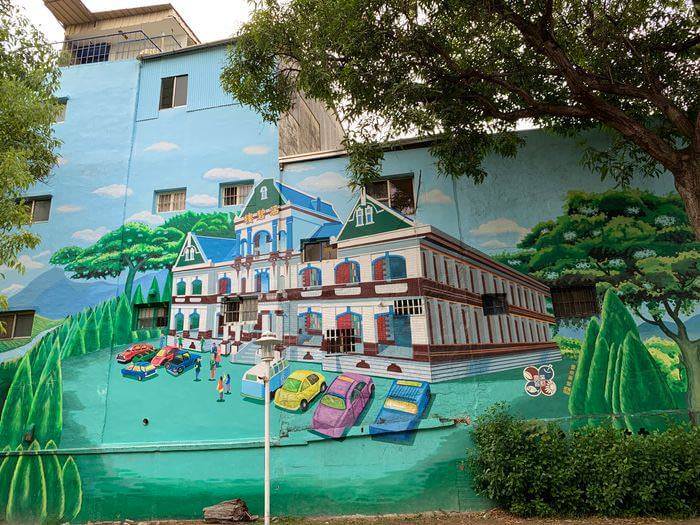 雲林斗六住宿推薦/緻麗伯爵酒店/涵碧樓壁畫