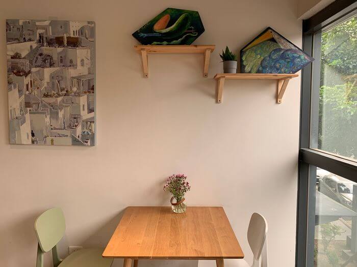 二十四分之一早午餐/新竹竹北早午餐推薦/戰斧豬排和各種剛出爐的麵包 - 第9張圖 新竹竹北早午餐推薦/二十四分之一早午餐手作麵包/二樓雙人座