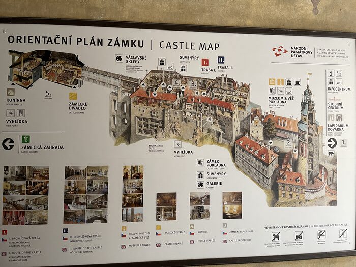 [奧捷自助] 庫倫洛夫CK小鎮行程規劃。奧捷蜜月第五站。景點推薦。城堡地圖